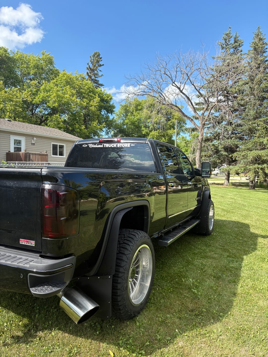 Customer photo review of Trigger Industries Long-John Mud Flaps