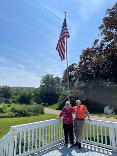 Customer photo review of Ultra Heavy Duty American Flag - 2-ply Polyester - Made In USA