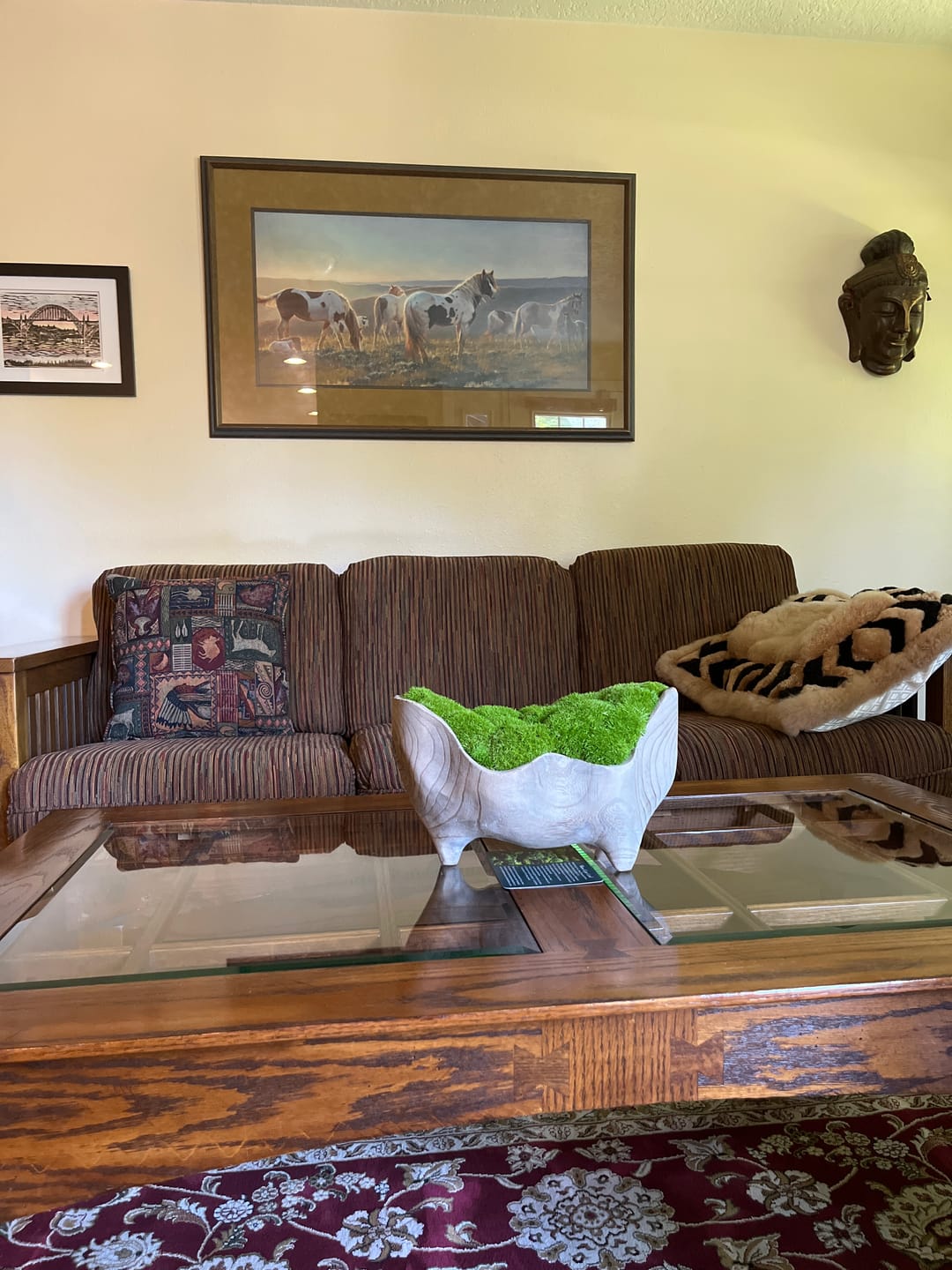 Customer photo review of Unique Moss Paulownia Natural Wood Bowl