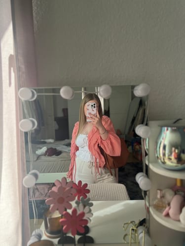 Customer photo review of Selene Binde Bluse - Peach