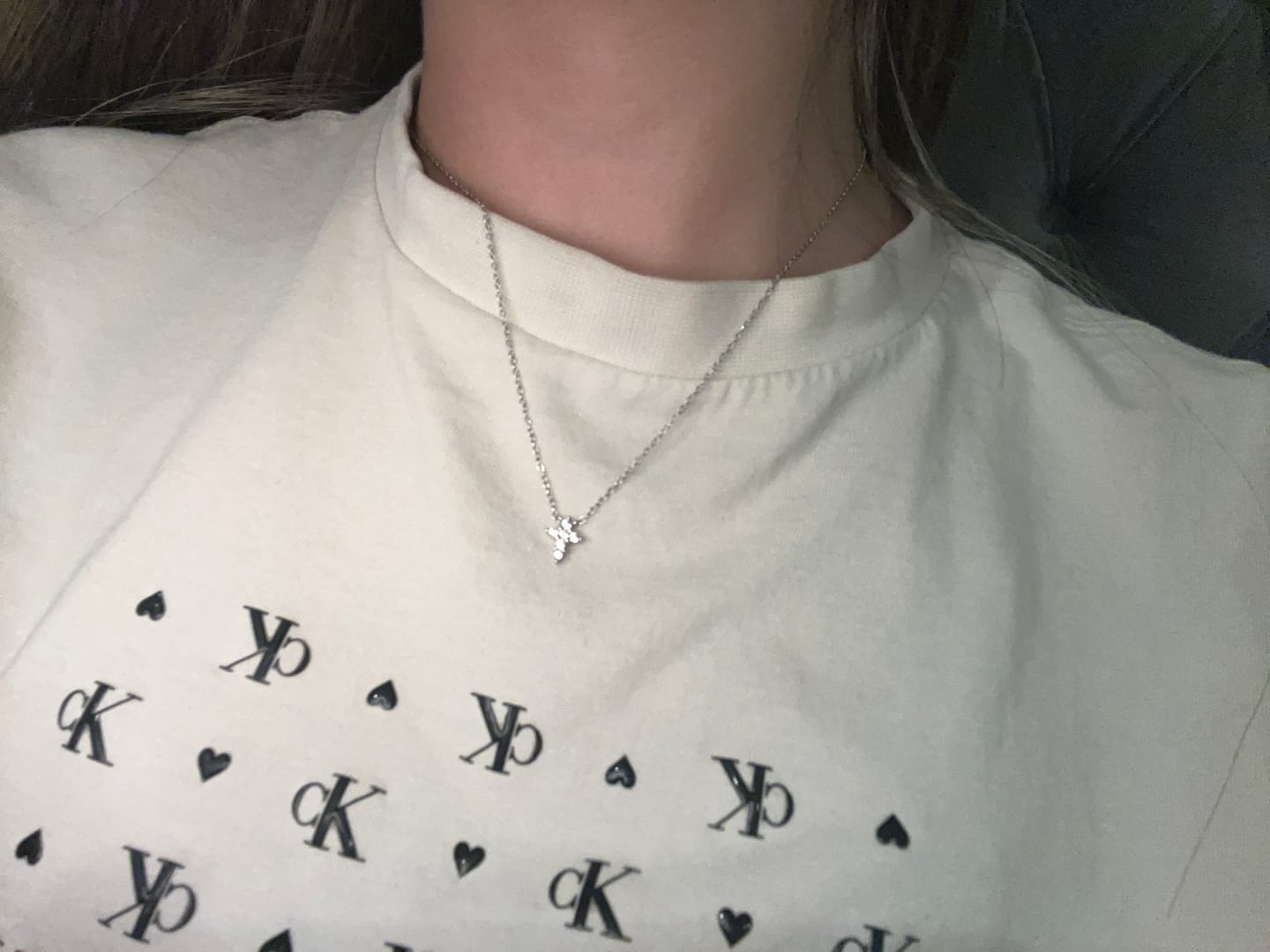 Customer photo review of Collar Con Cruz Zirconias