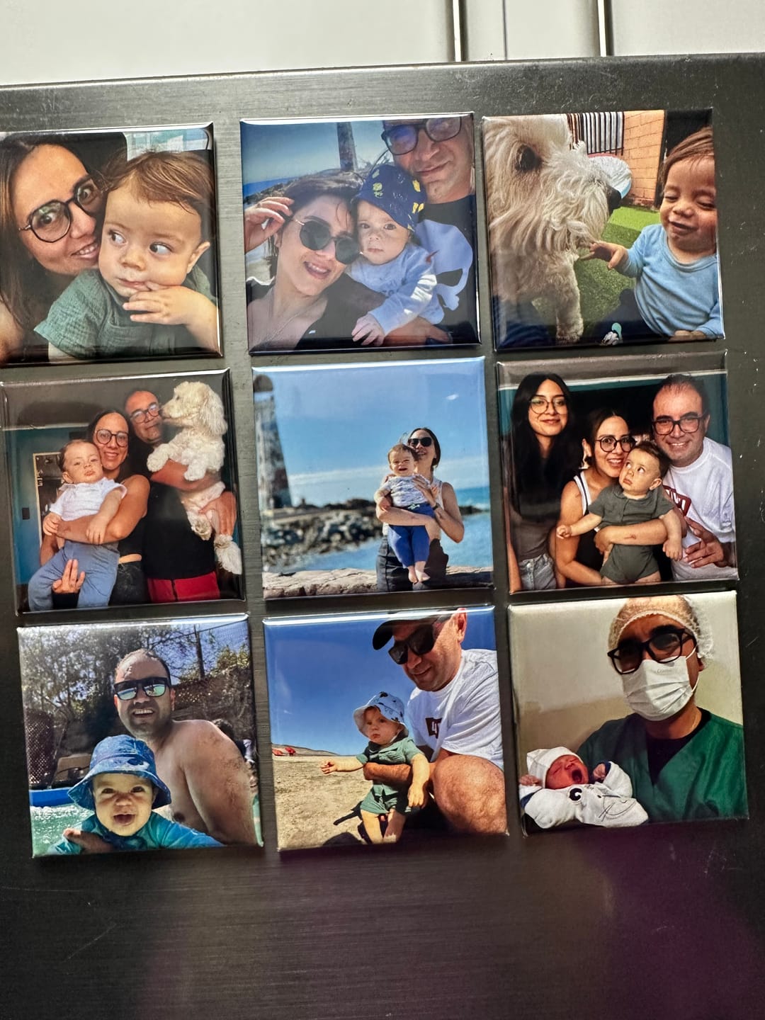 Customer photo review of Pack 12 Imanes personalizados Cuadrados