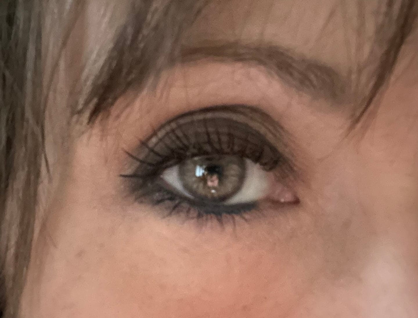 Customer photo review of Citha Hazel Brown Prescription Colored Contact Lenses