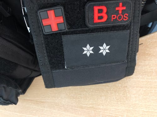 Customer photo review of Blutgruppen Textilpatches