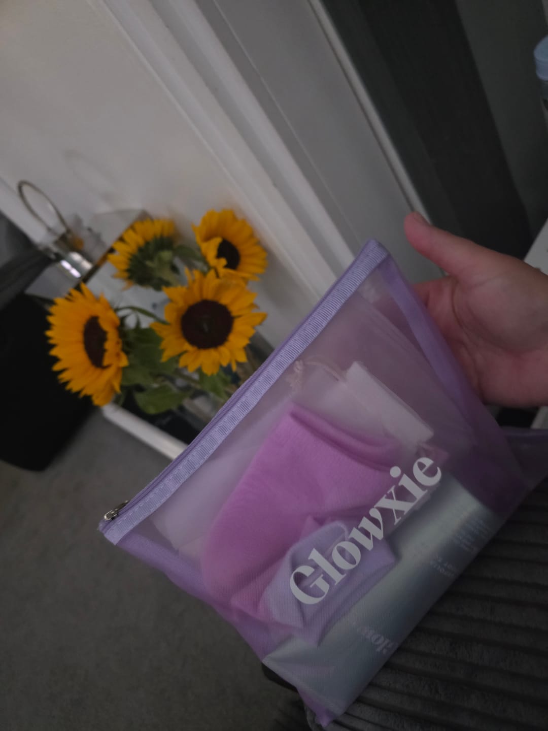 Customer photo review of Glowxie Full Glow Set - Complete Home Pedicure Experience