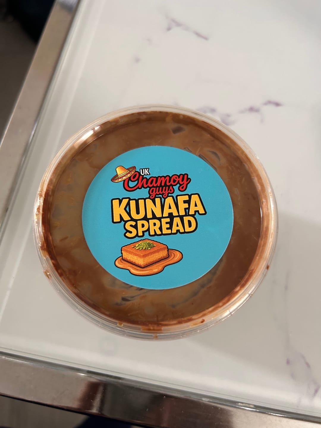 Customer photo review of Dubai Chocolate Pistachio Kunafa Spread