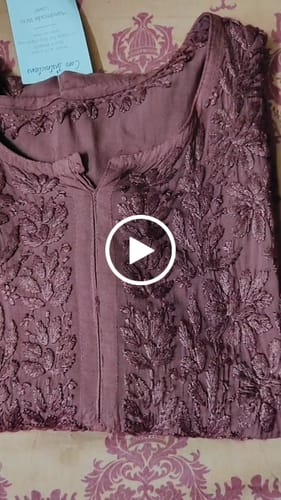Customer video review of Azel Rose Brown 2 piece Rayon set