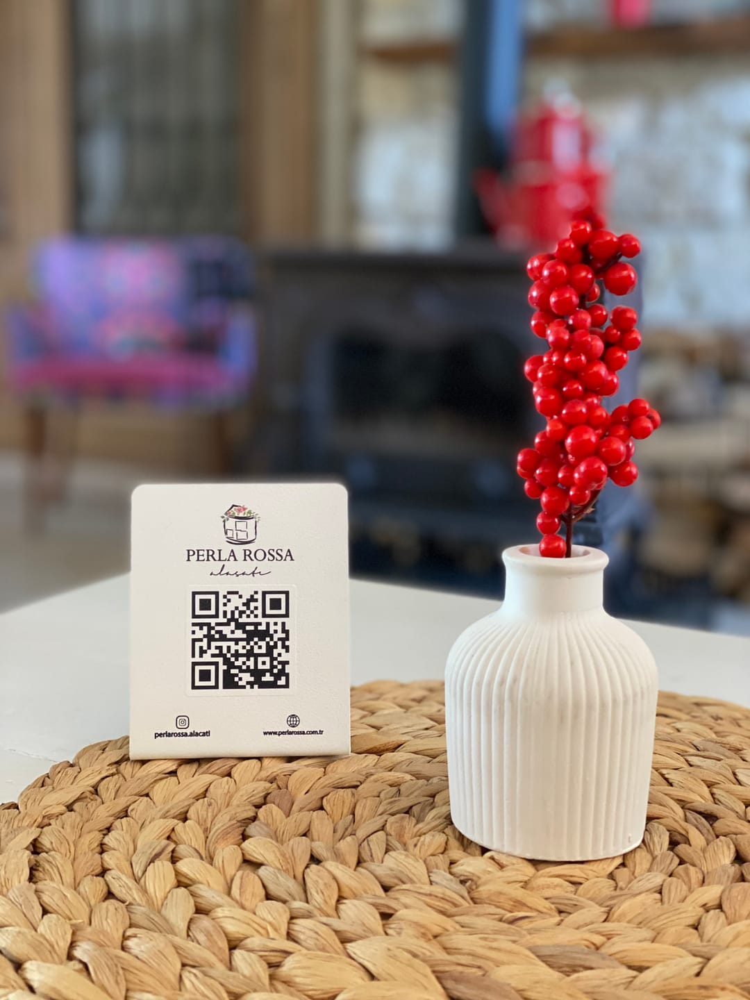 Customer photo review of Metal QR Menü Standı