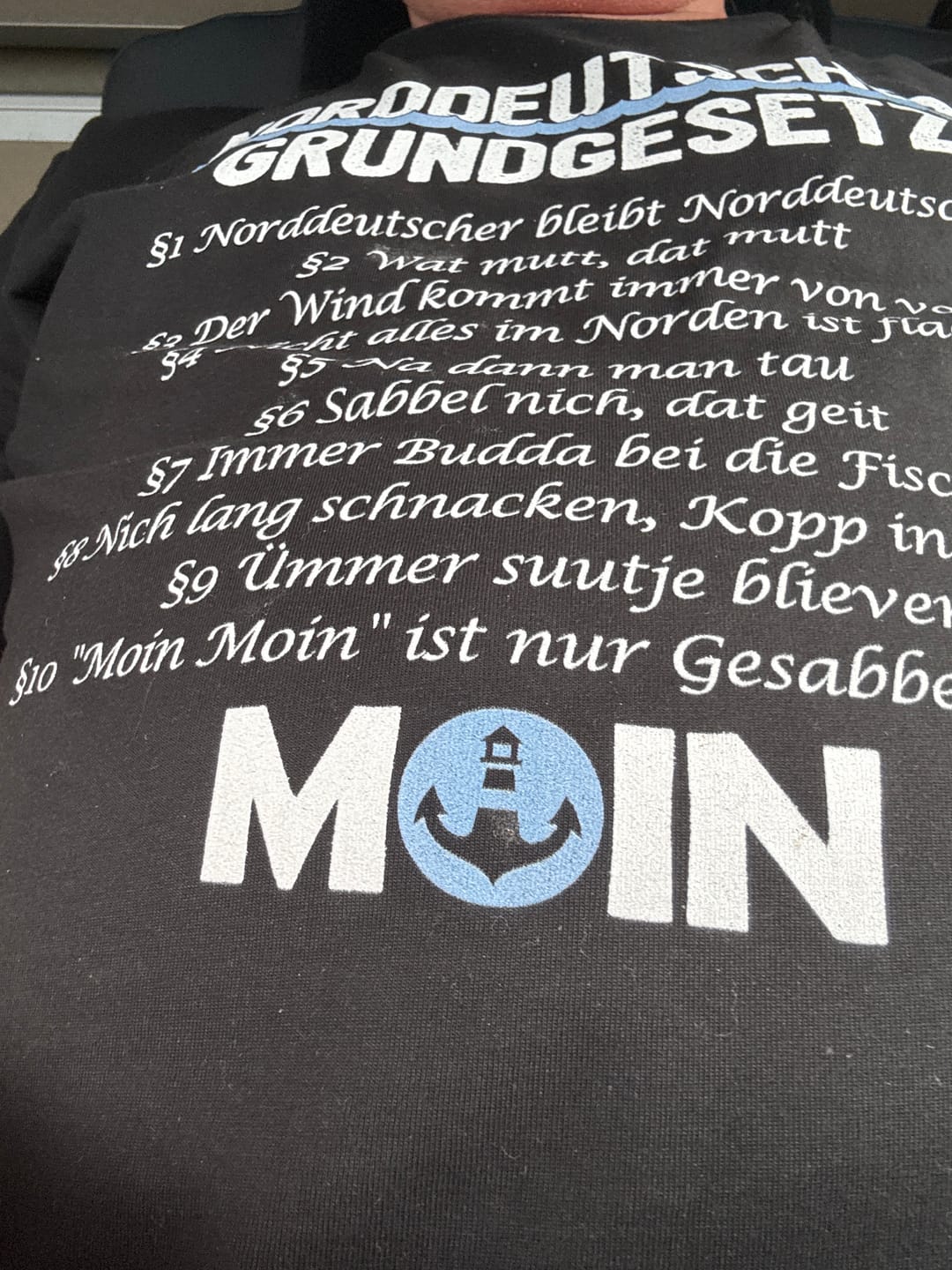 Customer photo review of Norddeutsches Grundgesetz · Herren Premium Bio T-Shirt
