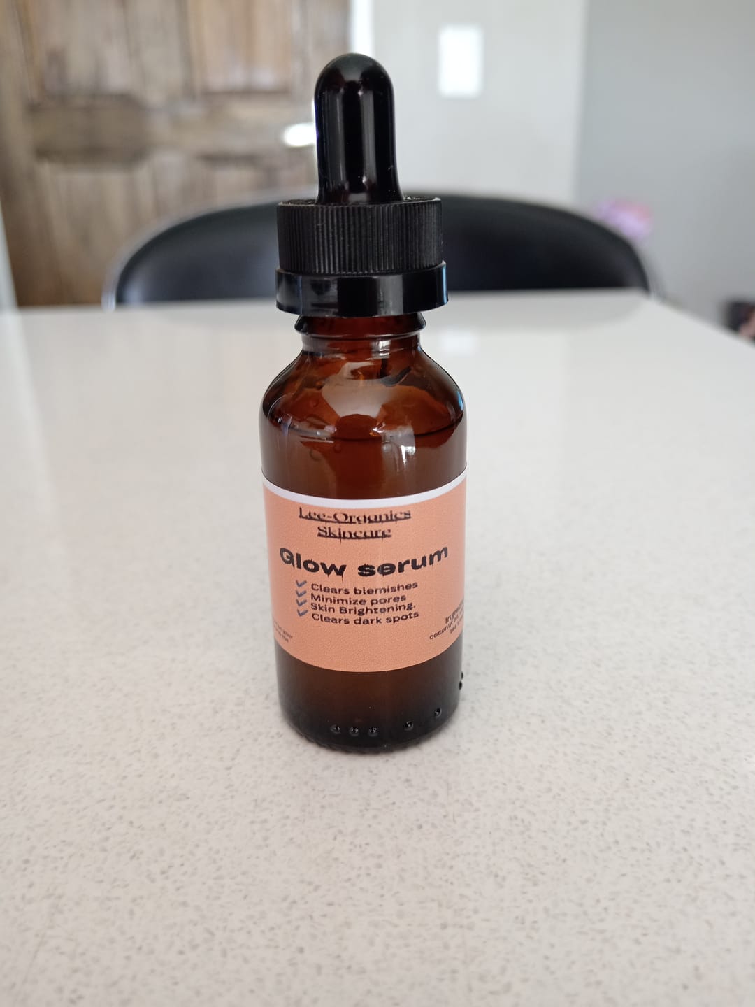 Customer photo review of 30ml Glass Dropper Bottle (18mm neck) - No Closure - Amber