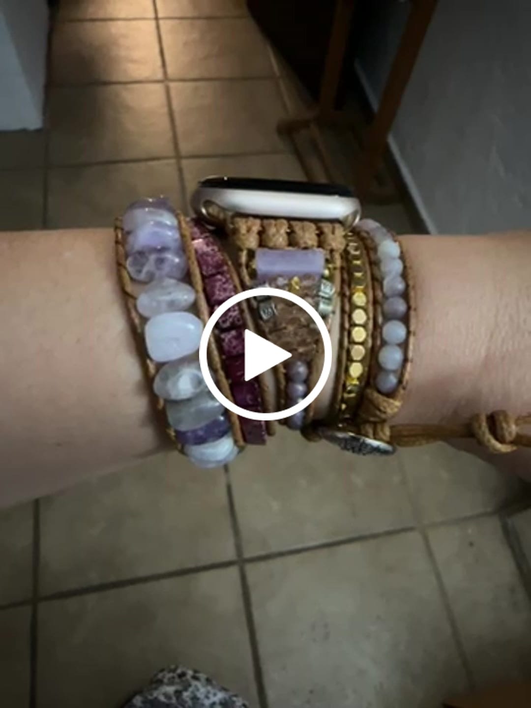 Customer video review of Purple Jade Magical Apple Watch Strap