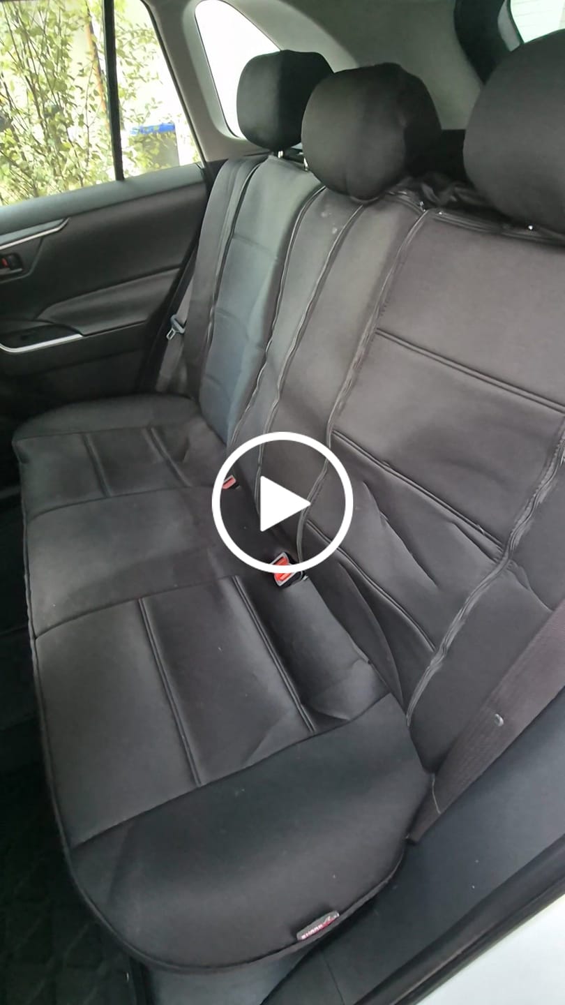Customer video review of Sharkskin Neoprene Universal Rear Seat Covers