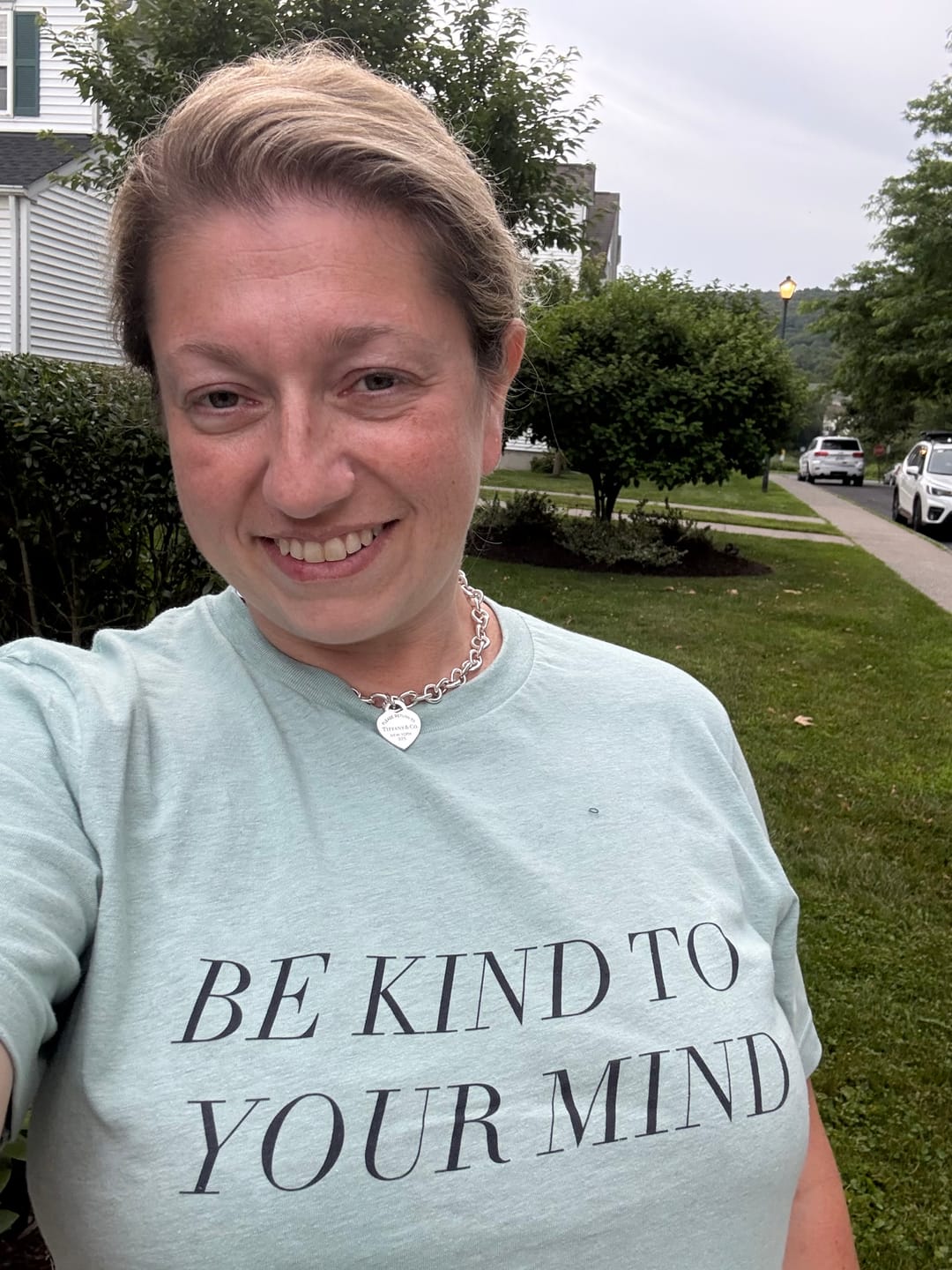 Customer photo review of Be Kind To Your Mind T-Shirt