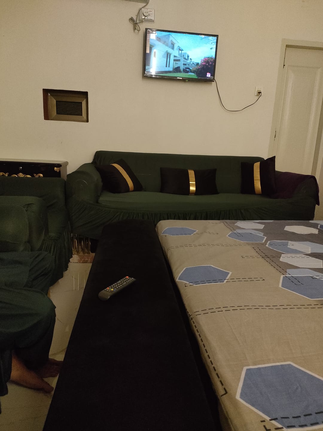 Customer photo review of GREENISH TURKISH SOFA COVER