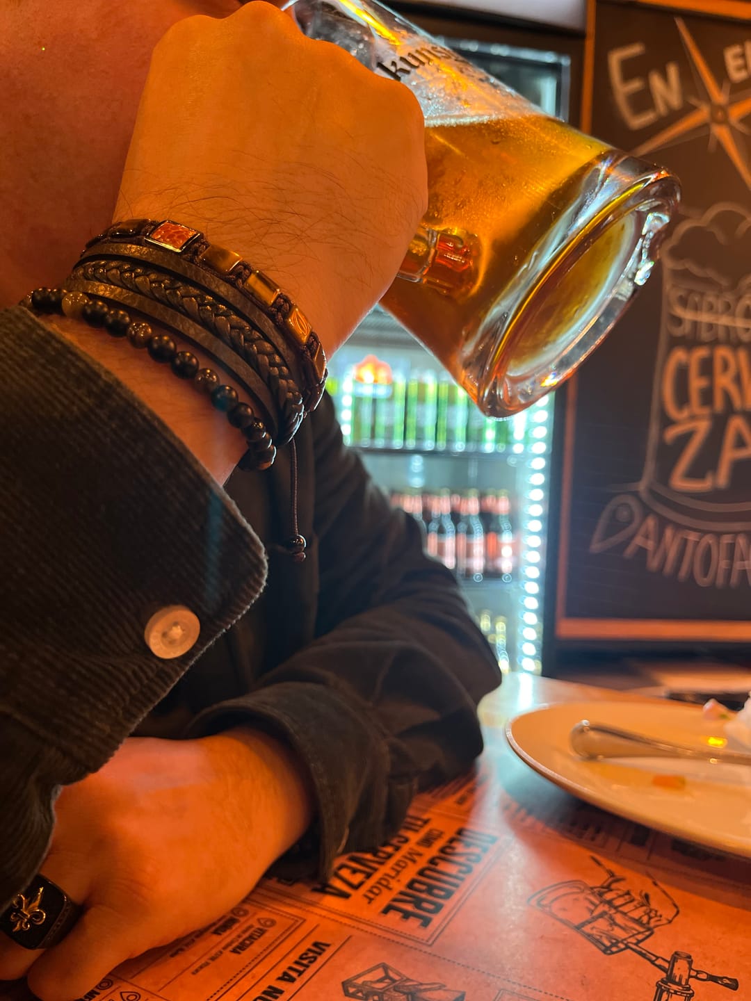 Customer photo review of Pulsera LeatherCraft Brown - Private Collection