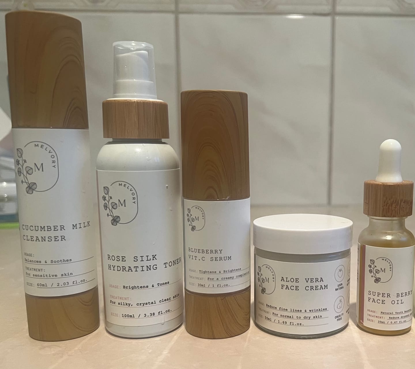 Customer photo review of Cleopatra Beauty Set (Dry Skin)