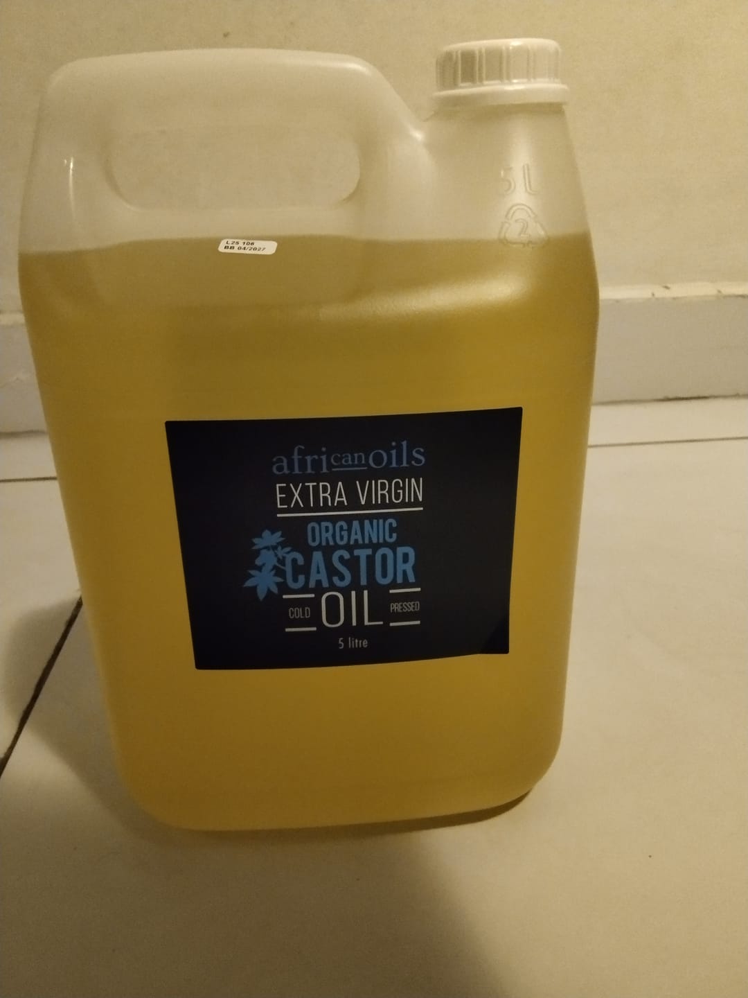 Customer photo review of 5L Organic Hexane Free Castor Oil