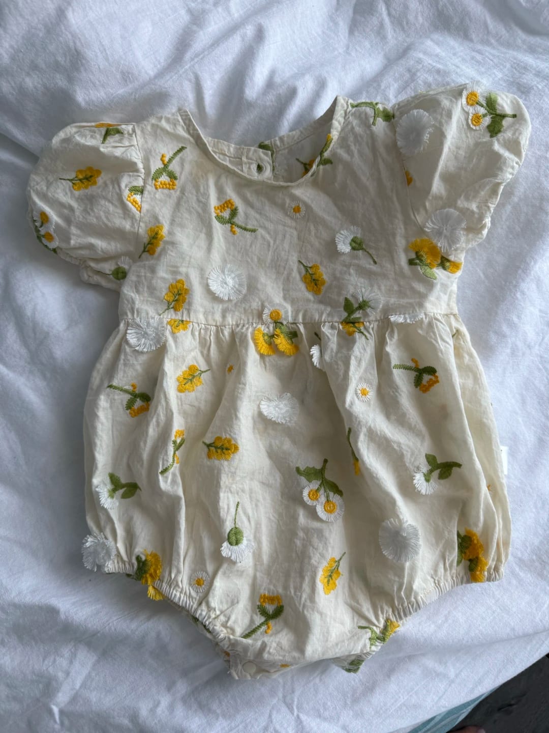 Customer photo review of 3D Daisy Embroidery Romper