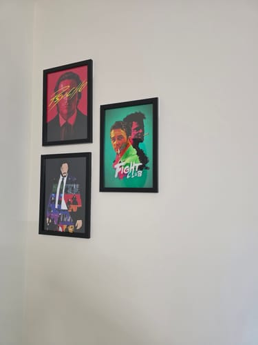 Customer photo review of Fight Club (1999) Movie Poster Art