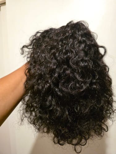 Customer photo review of Brazilian Water Wave Fringe - Zoe