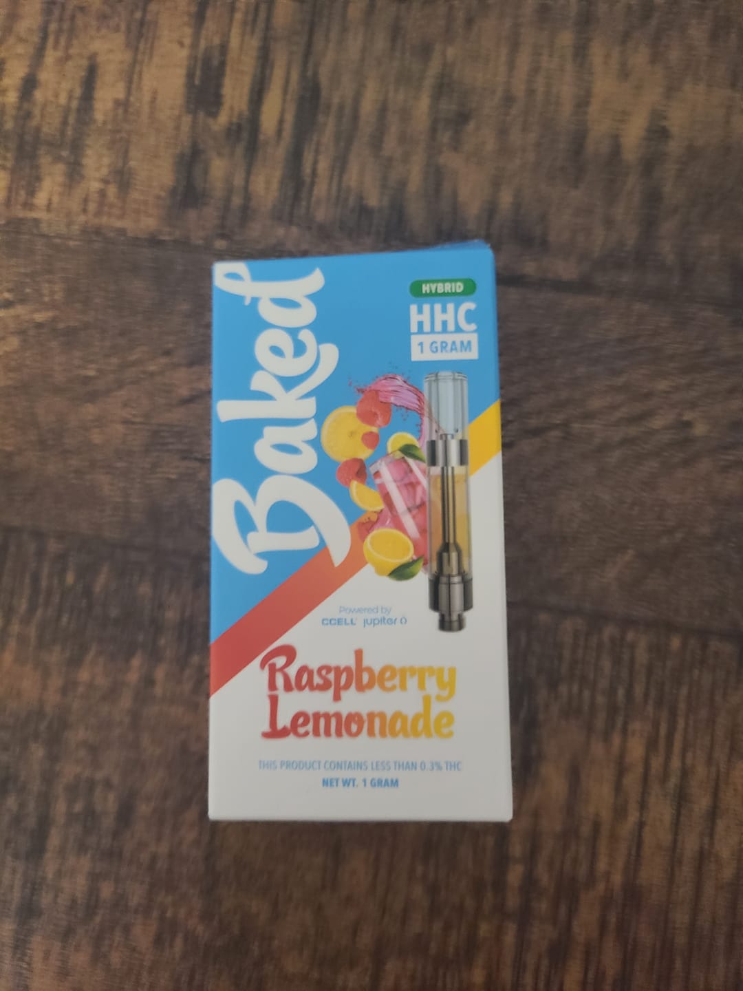 Customer photo review of 1 Gram HHC Vape Cartridge - Raspberry Lemonade | Hybrid