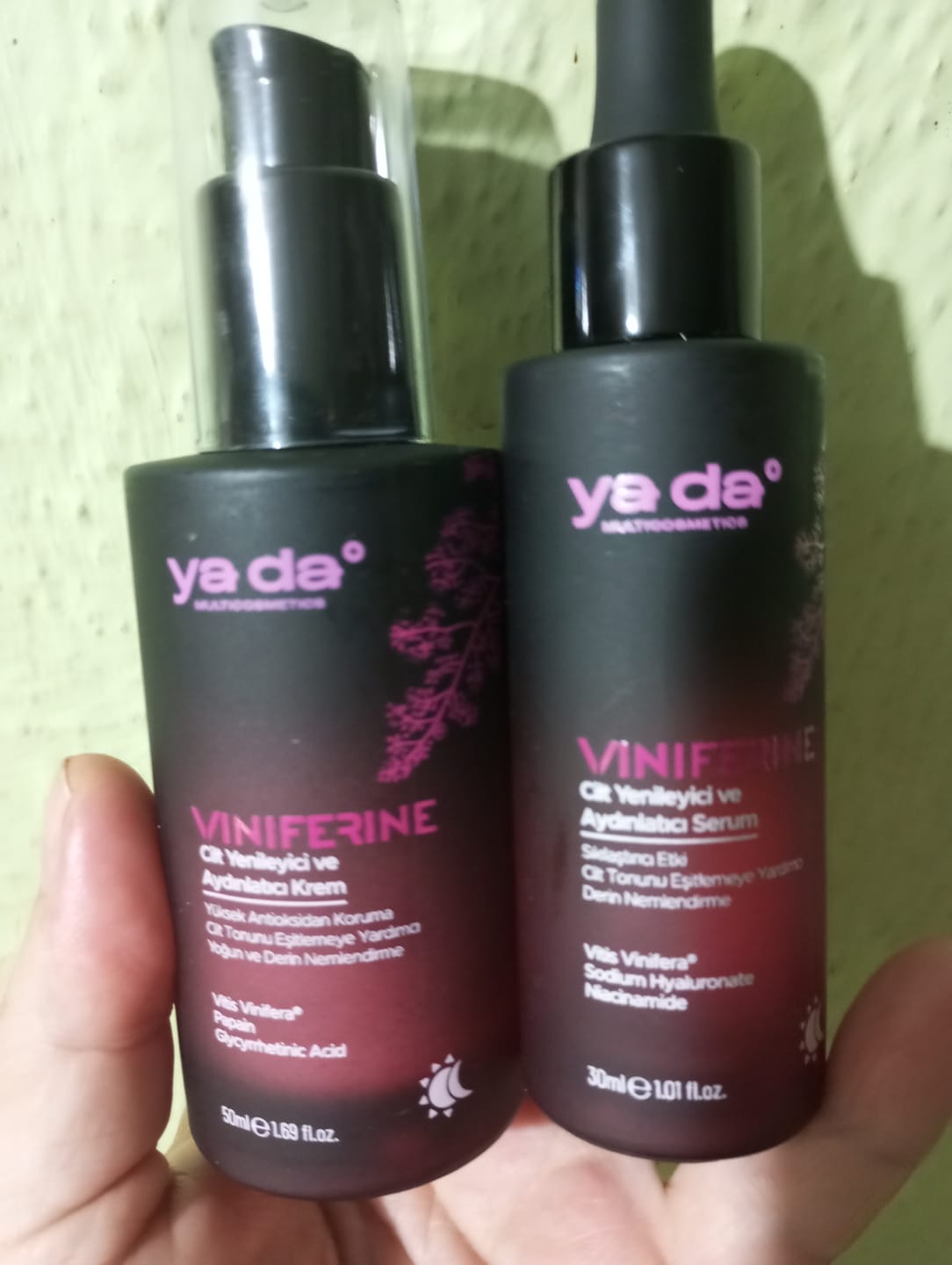 Customer photo review of Viniferine Cilt Yenileyici ve Aydınlatıcı Serum