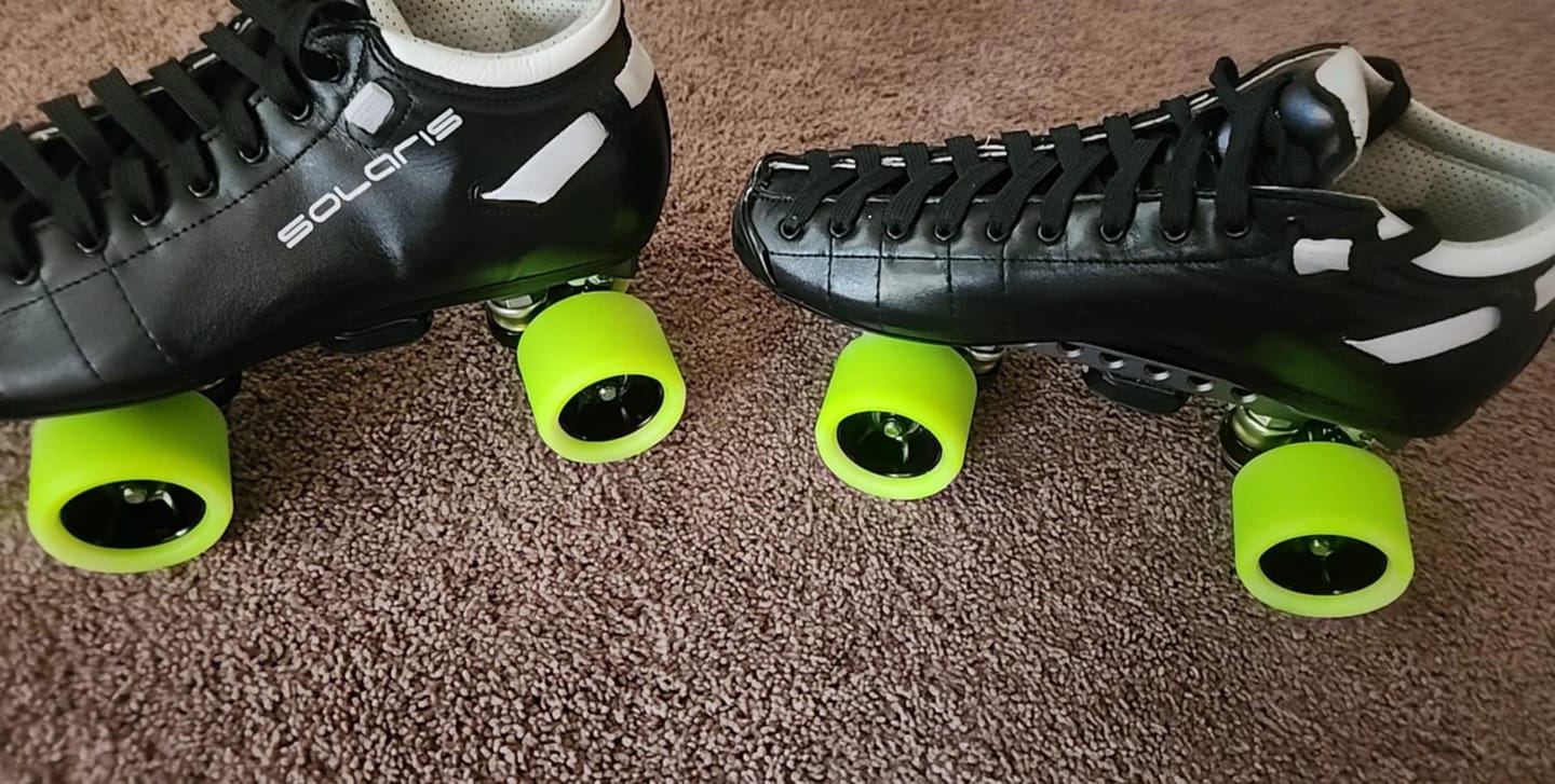 Customer photo review of Bont Royal Assassin Roller Skate Wheels