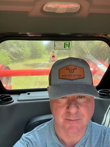 Customer photo review of Premium Custom Leather Patch Hats (Wholesale)