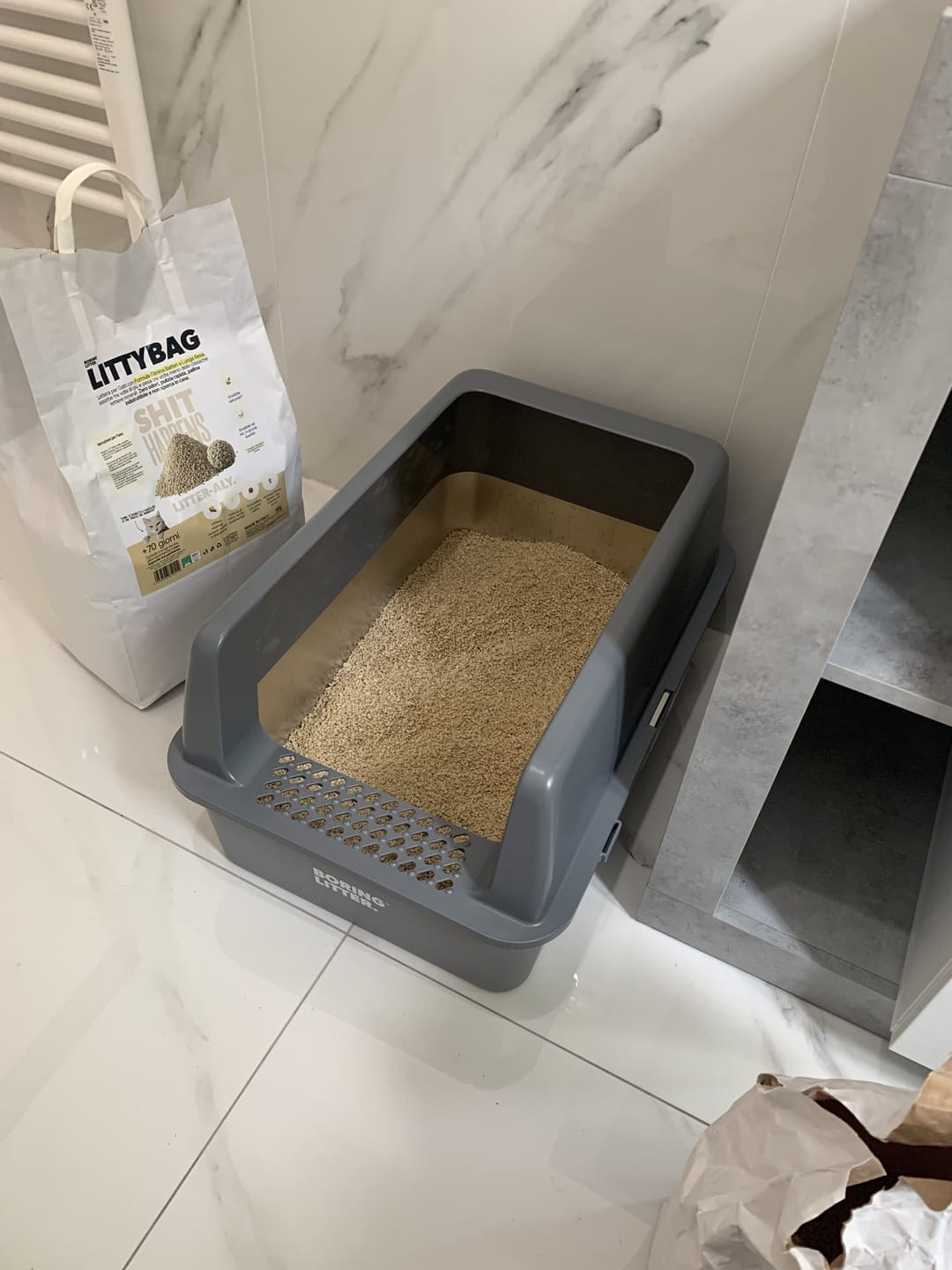 Customer photo review of LittyBag - La Prima Sabbietta Naturale a Clumping Superficiale
