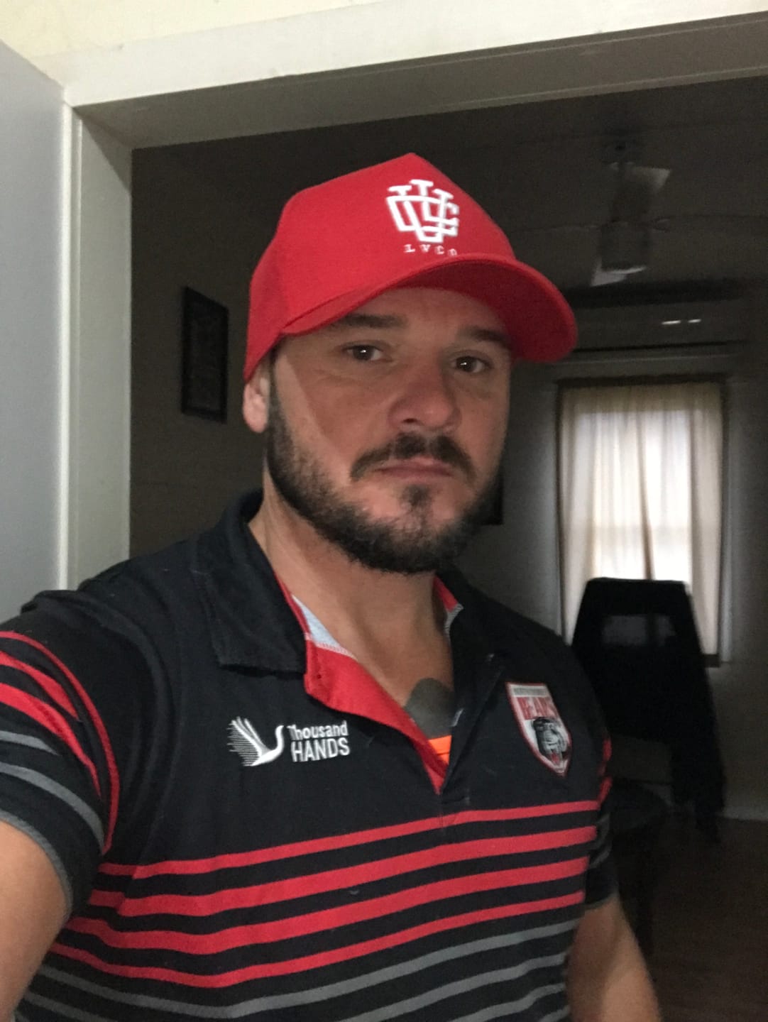 Customer photo review of LVCO "Blood Red" A-Frame Snapback