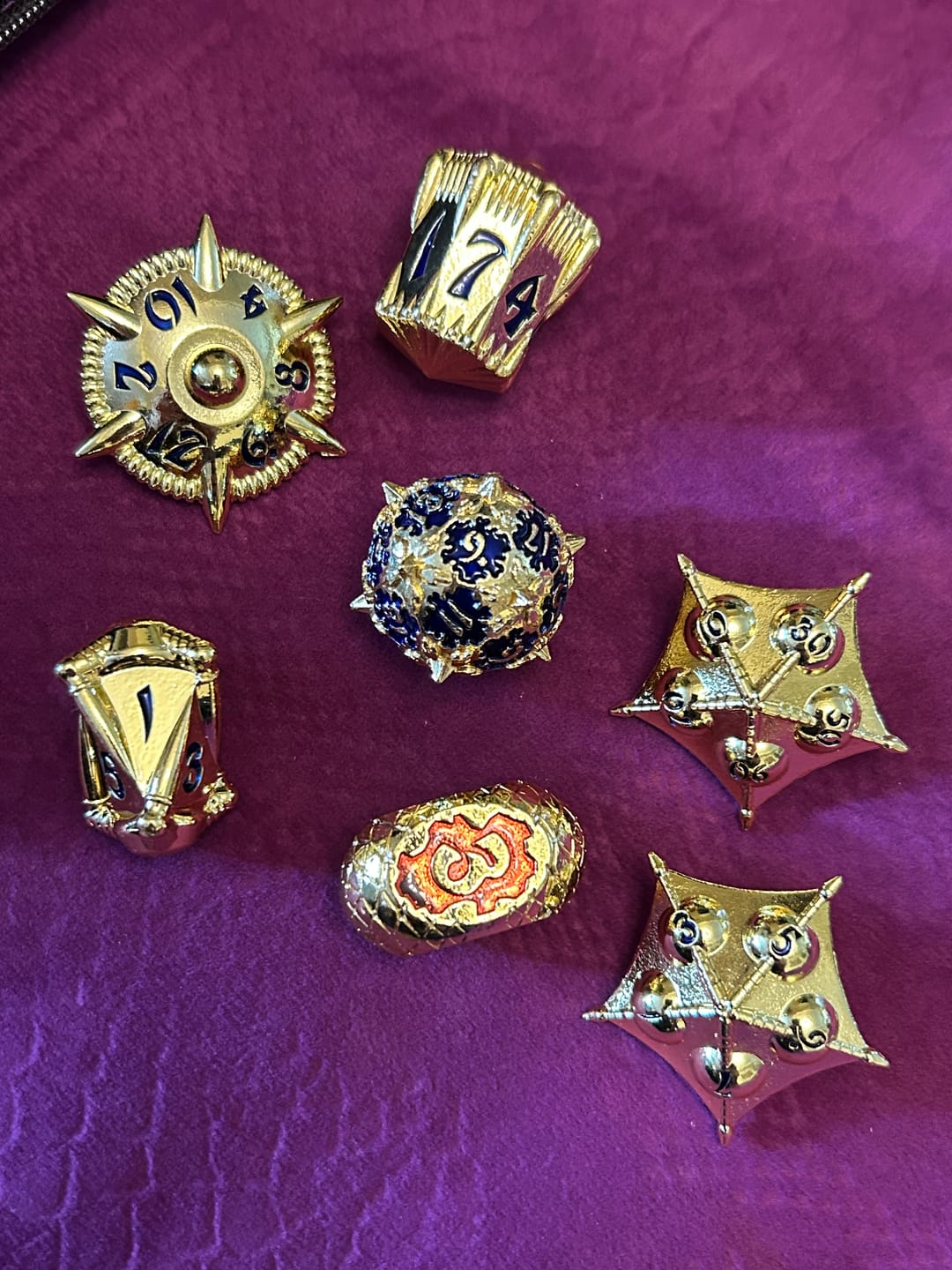 Customer photo review of Eldritch Edge - Metal Dice Collection