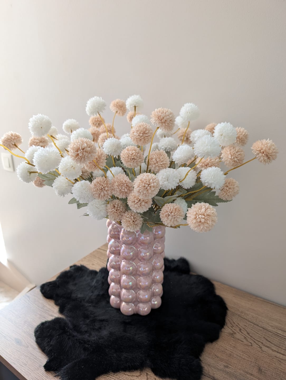 Customer photo review of Zijden Kiku Bloemen - Crème