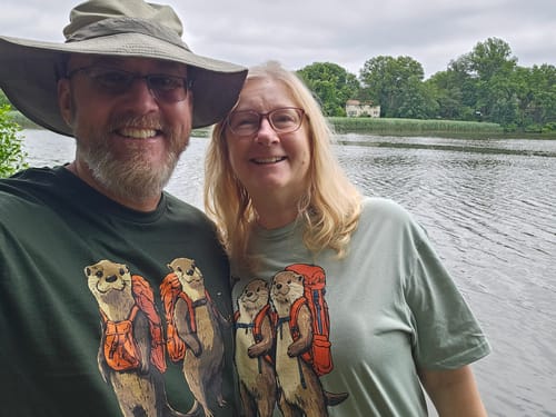 Customer photo review of Otter Backpacker Buddies T-Shirt