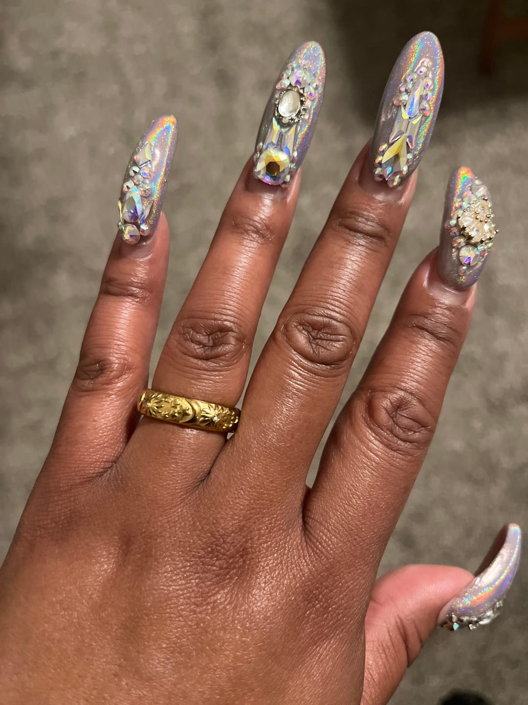 Customer photo review of Celestial Gold Ring