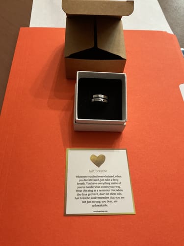 Customer photo review of Just Breathe Ring