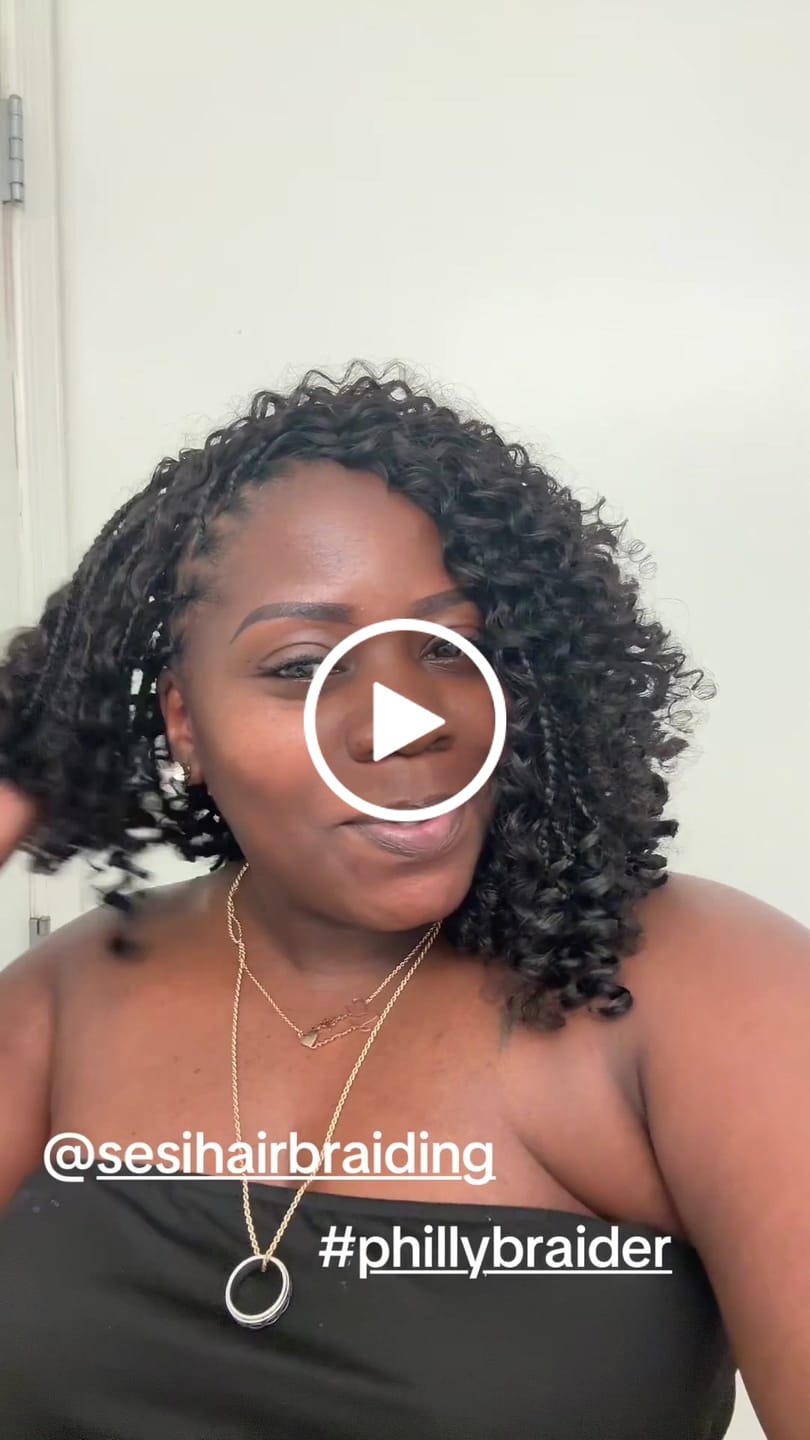 Customer video review of Spiral Curl Bulk Hair Extensions for Braiding