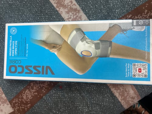 Customer photo review of Neoprene Hinged Patella Knee Brace | Provides moderate support & stability to the Knee - (OPEN TYPE) - Grey (Single Piece)