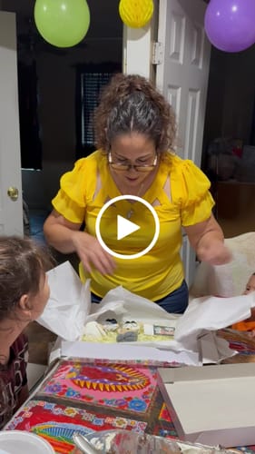 Customer video review of Dolly® Personalized Crochet Doll with Photo Card