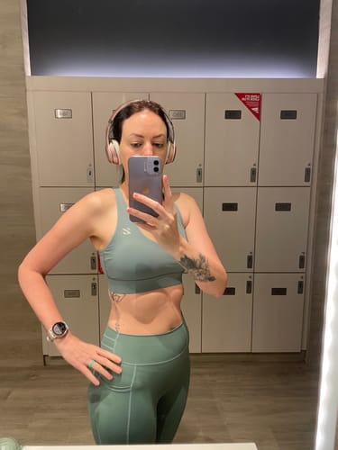 Customer photo review of All Day Workout High Impact Bra