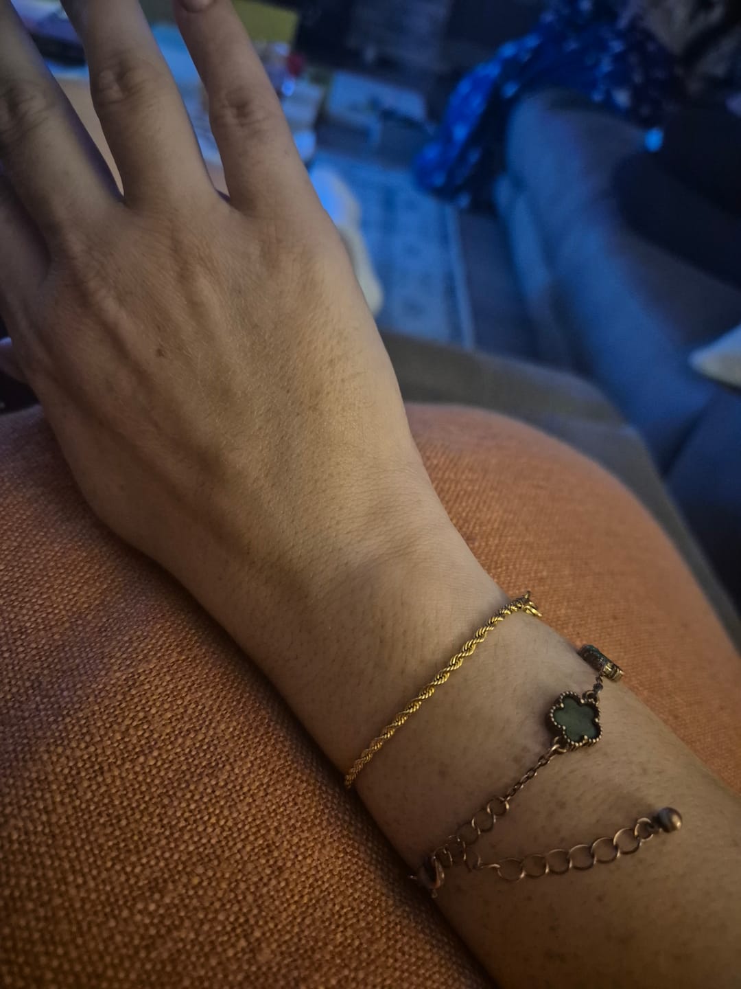 Customer photo review of Rope Chain Bracelet in Gold