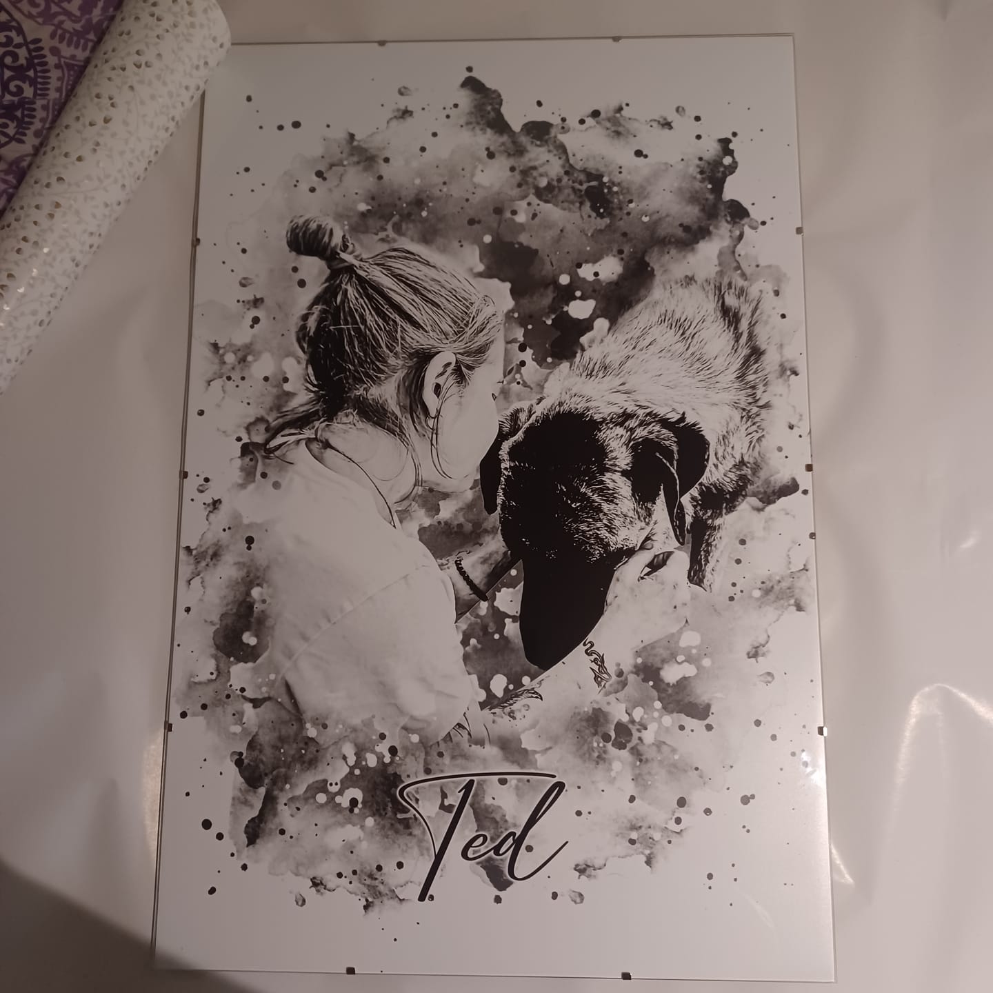 Customer photo review of Tierisches Wasserfarben Portrait
