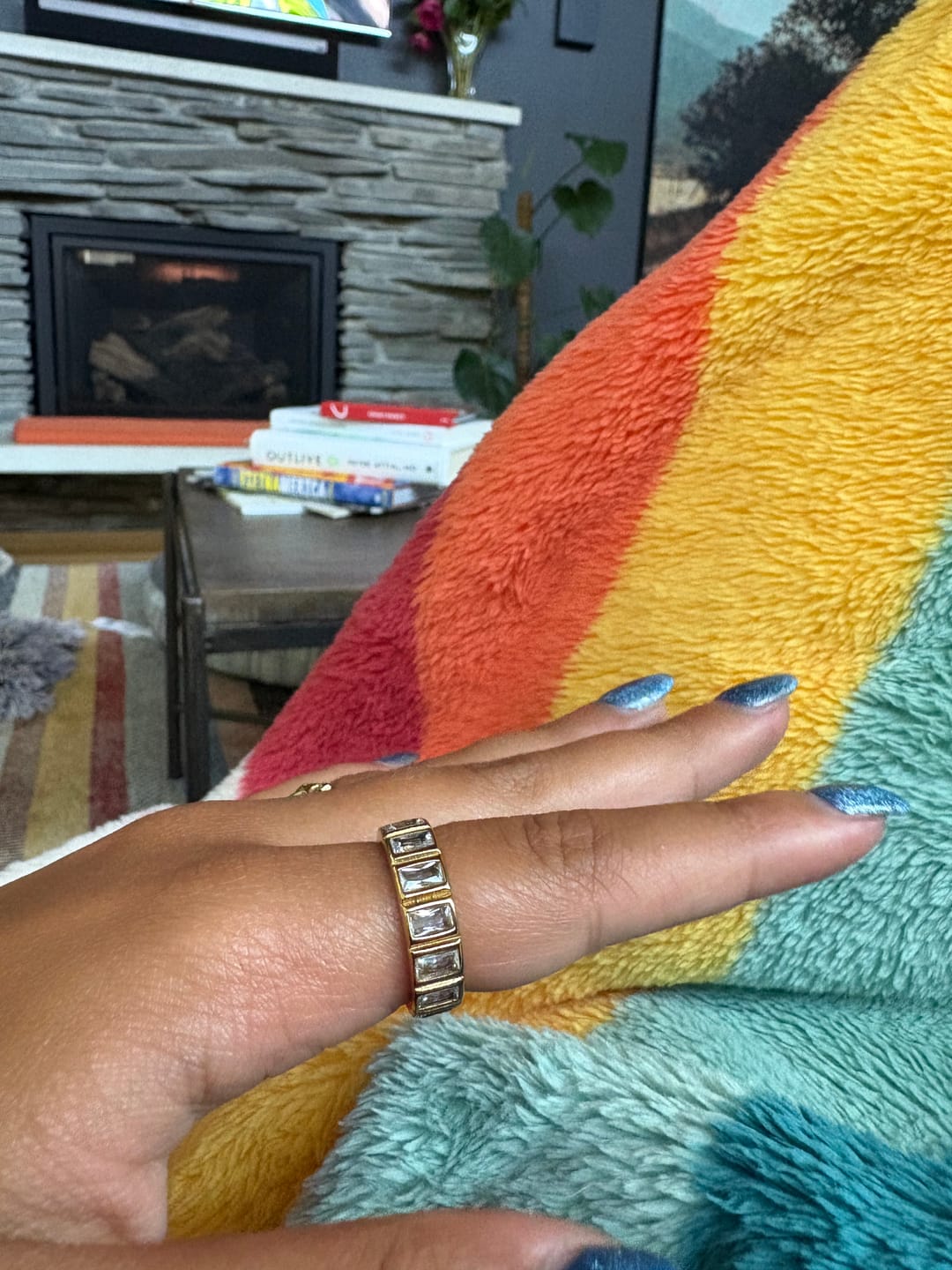 Customer photo review of Diamond Baguette Ring