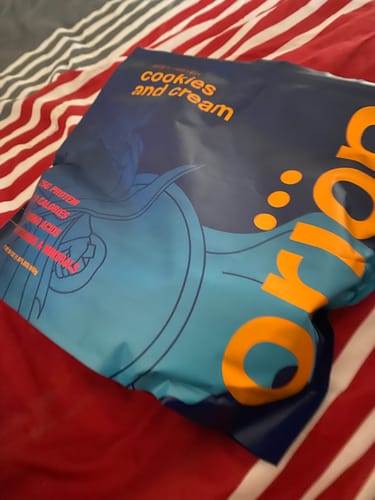 Customer photo review of Cookies and Cream Whey Isolate