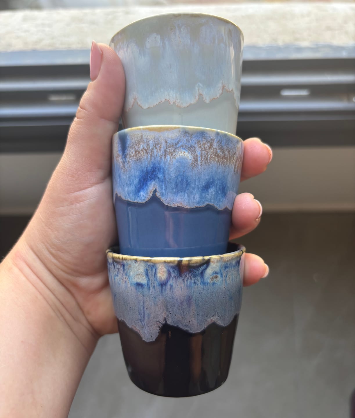 Customer photo review of כוסות אספרסו קרמיקה סדרת- ים