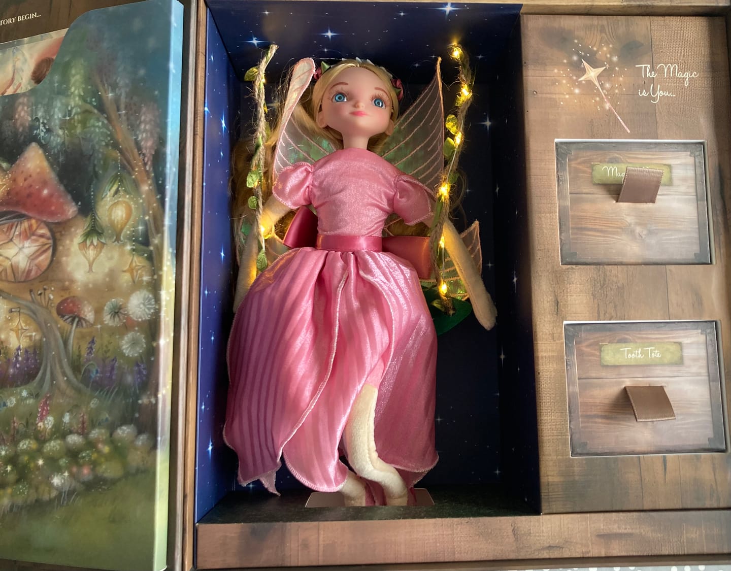 Customer photo review of My Forever Tooth Fairy Gift Set - Includes Storybook, Tooth Fairy Doll, Tooth Tote & Dis'Play' Case - Girl Version - Limited Stock Remaining