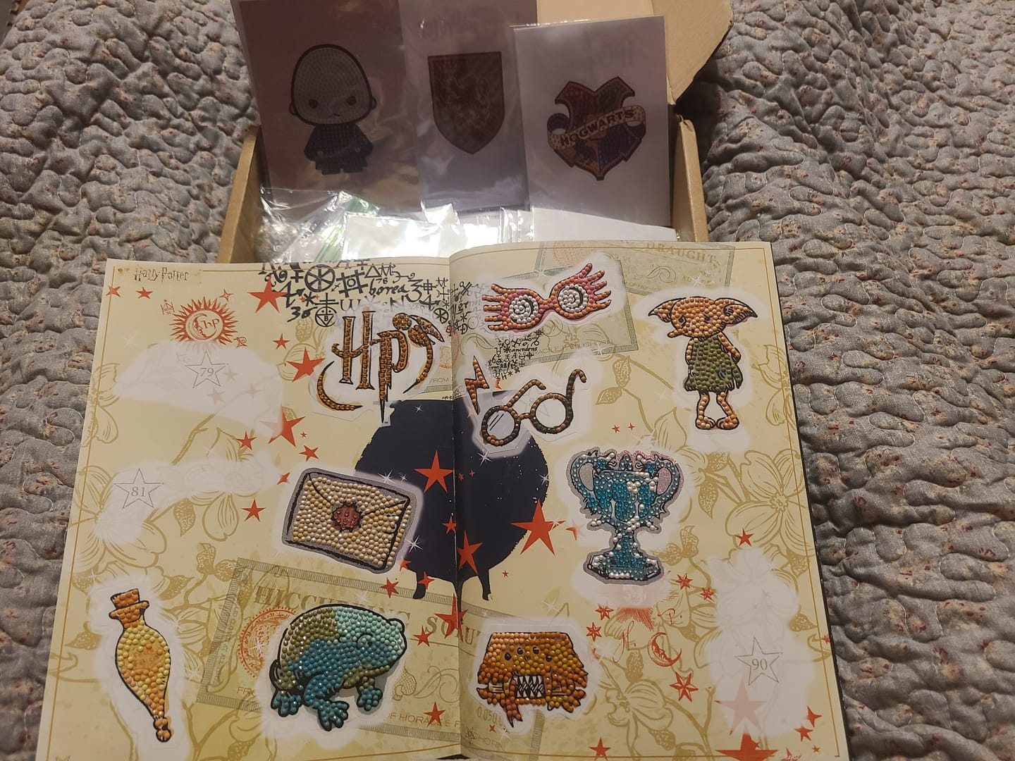 Customer photo review of Harry Potter Crystal Art Sticker Album - Starter Pack