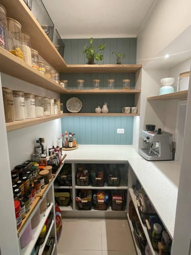 Customer photo review of Timber Floating Shelf