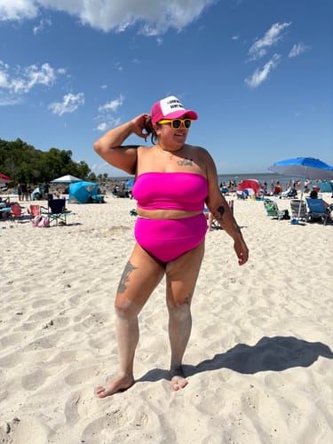 Customer photo review of 'Fearless' Bandeau Bikini Top