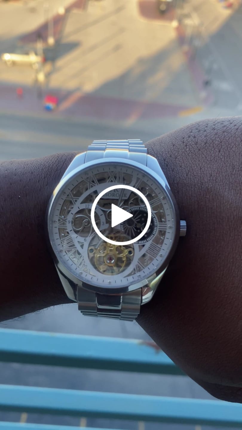 Customer video review of silver/white Villa Automatic Tourbillon