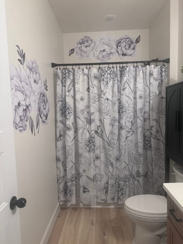 Customer photo review of Peony - Black and white